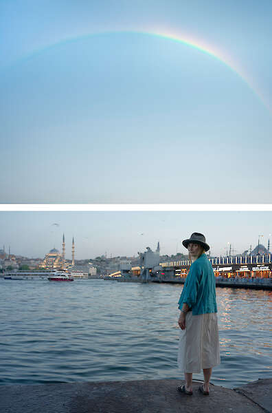 Rainbow for Istanbul, Walking Beuys, 2023, Pigment print on Museo Silver Rag paper, auf Aluminium montiert, gerahmt, 2 x 70 x 93 cm, Ed. 6