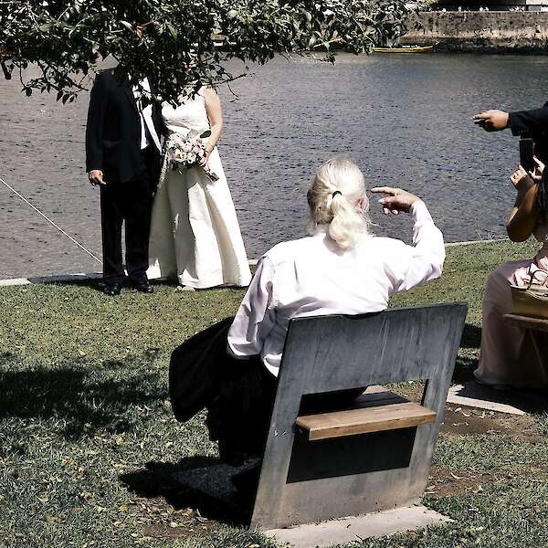 „Hochzeit-der Leopard aus der Serie Takes & Shots, Stills & Plots